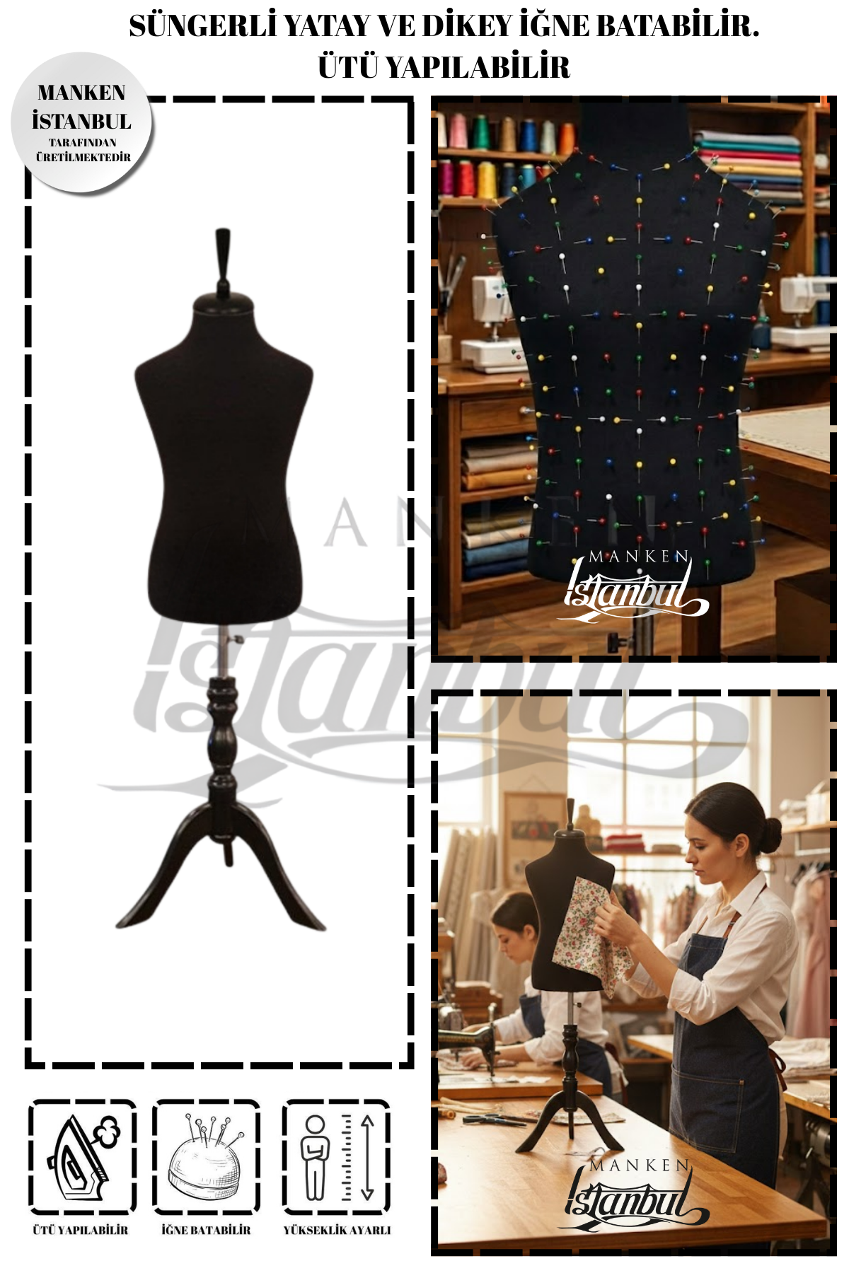 Çocuk terzi mankeni prova mankeni vitrin mankeni