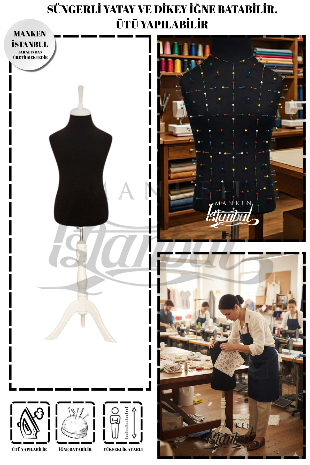 Çocuk terzi mankeni prova mankeni vitrin mankeni