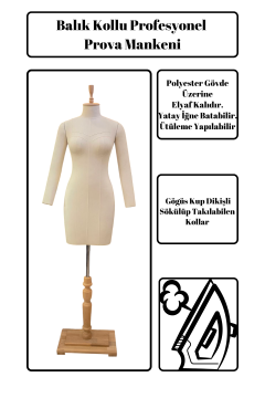 Profesyonel  kollu terzi mankeni, prova mankeni