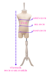 Çocuk Pantolon Giyebilen Terzi Mankeni Vitrin Mankeni