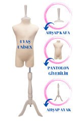 Çocuk Pantolon Giyebilen Terzi Mankeni Vitrin Mankeni 4 yaş