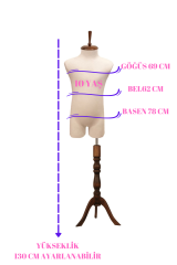 Çocuk Pantolon Giyebilen Terzi Mankeni Vitrin Mankeni