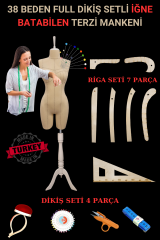 38 Beden Riga ve Dikiş Setli Punto Dikişli Terzi Mankeni