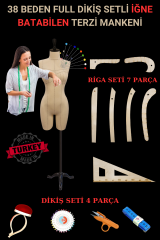 38 Beden Riga ve Dikiş Setli Punto Dikişli Terzi Mankeni