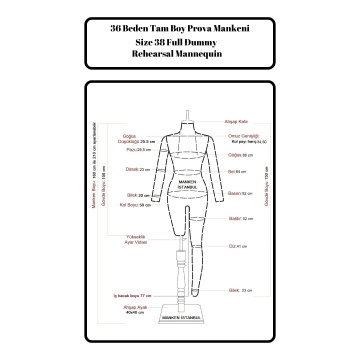 Profesyonel Tam Boy Prova Mankeni Terzi Mankeni Fit Mankeni