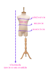 Çocuk Pantolon Giyebilen Terzi Mankeni Vitrin Mankeni