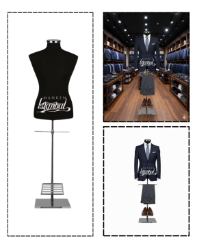 İğne Batabilen 48 Beden Erkek Terzi Mankeni Vitrin Mankeni