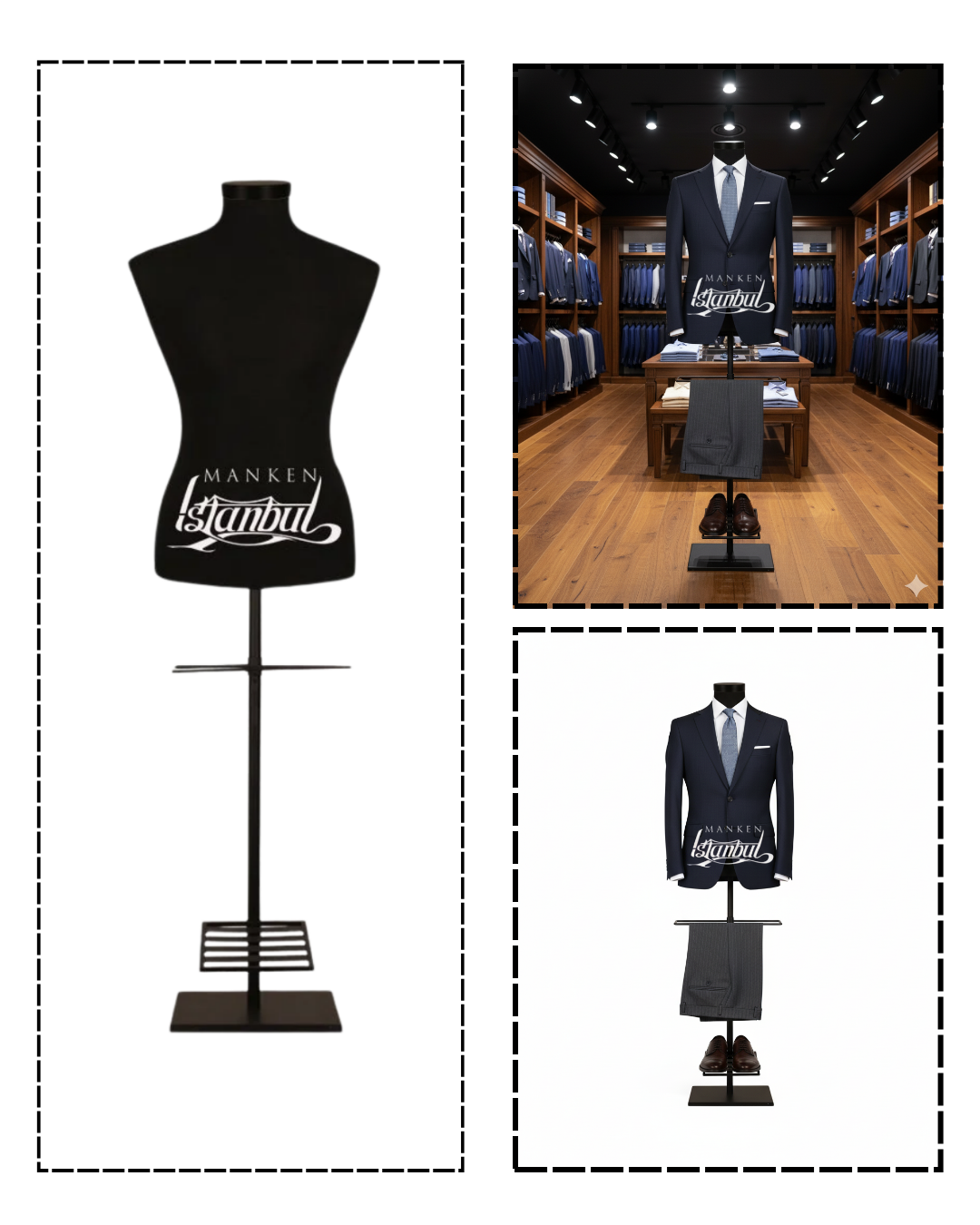 İğne Batabilen 48 Beden Erkek Terzi Mankeni Vitrin Mankeni