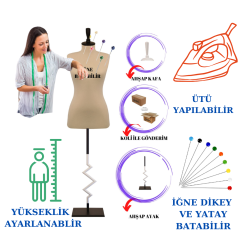 Özel Ayak Süngerli Terzi Mankeni Prova Mankeni 34-46