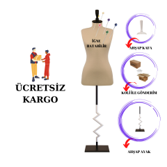 Özel Ayak Süngerli Terzi Mankeni Prova Mankeni 34-46 Beden Arası