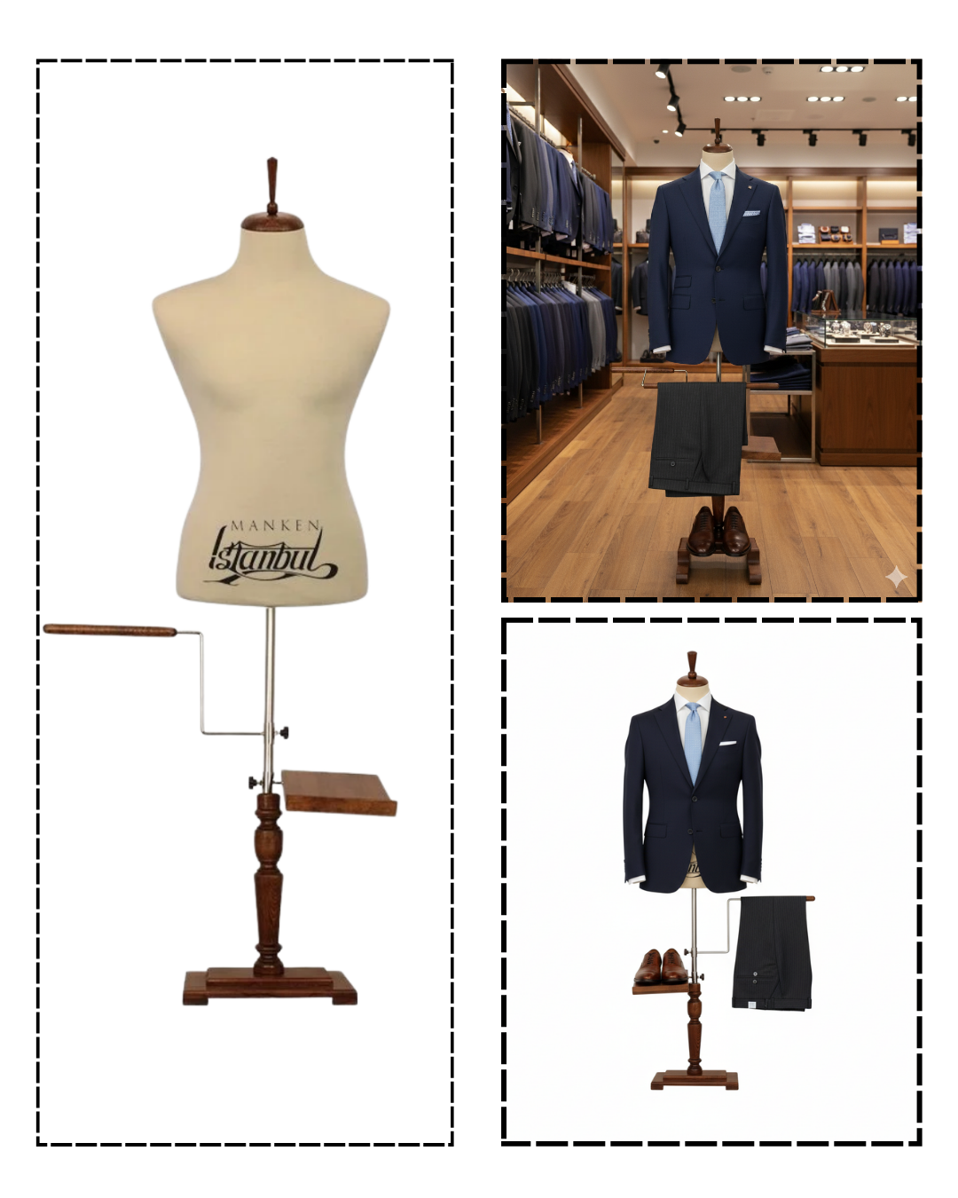 İğne Batabilen 48 Beden Erkek Terzi Mankeni Vitrin Mankeni