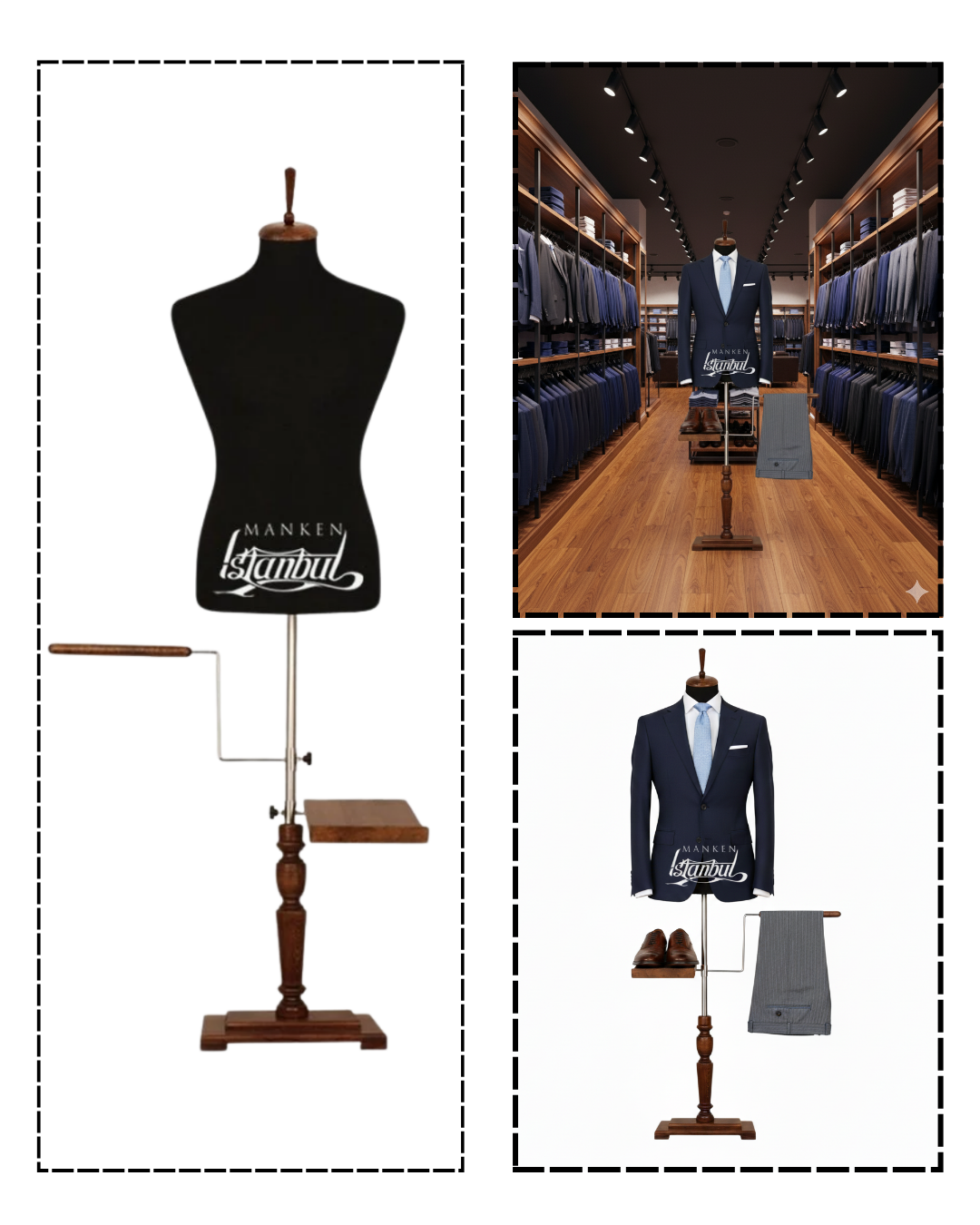 İğne Batabilen 48 Beden Erkek Terzi Mankeni Vitrin Mankeni