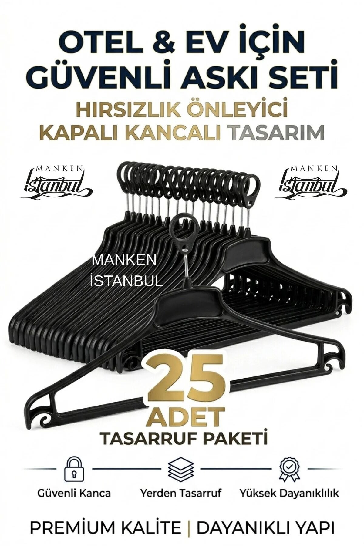 Otel Askısı Ev Askısı Güvenli Hırsızlık Önleyici Askı Kapalı Kanca