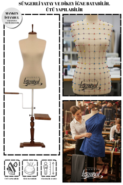 Lüks Ayak Terzi Mankeni Prova Mankeni Vitrin Mankeni 36-46 Beden Arası