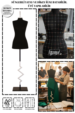 Özel Ayak Süngerli Terzi Mankeni Prova Mankeni 34-46