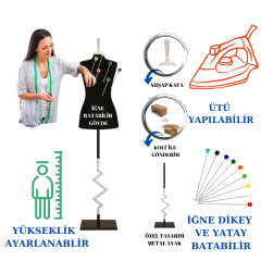 Özel Ayak Süngerli Terzi Mankeni Prova Mankeni 34-46 Beden Arası