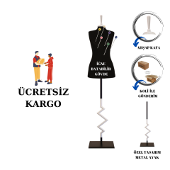 Özel Ayak Süngerli Terzi Mankeni Prova Mankeni 34-46 Beden Arası