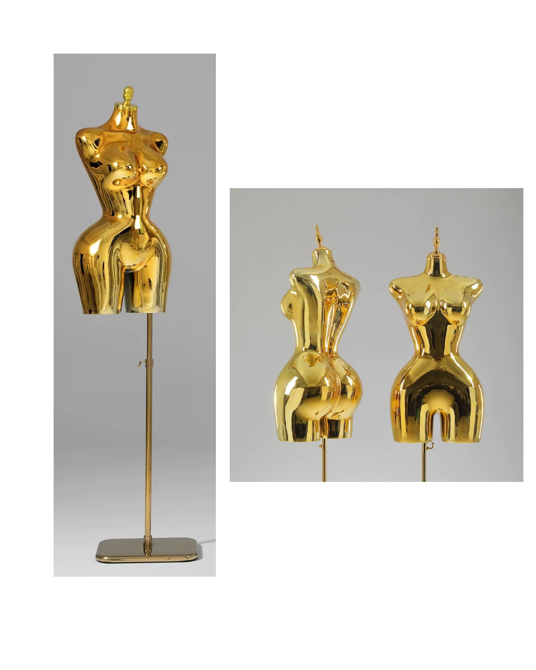Gold Kaplama Bayan İç Çamaşır Mankeni - Mayo Mankeni