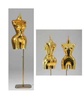 Gold Kaplama Bayan İç Çamaşır Mankeni - Mayo Mankeni