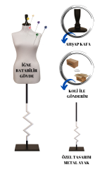 Özel Ayak Süngerli Terzi Mankeni Prova Mankeni 34-46 Beden Arası