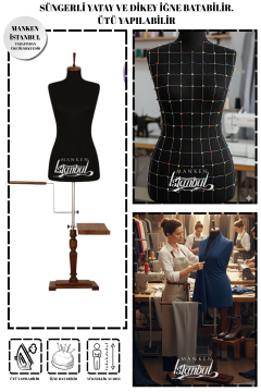 Lüks Ayak Terzi Mankeni Prova Mankeni Vitrin Mankeni 36-46 Beden Arası