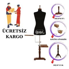 Lüks Ayak Terzi Mankeni Prova Mankeni Vitrin Mankeni 36-46 Beden Arası