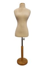 Dikiş Setli Keten Kumaşlı 1/2 50 Eşel Terzi Prova Mankeni